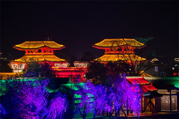 城市夜景燈光照明